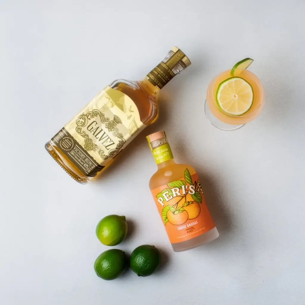 Sunset Daiquiri Victory Rum Persimmon Liqueur Cocktail