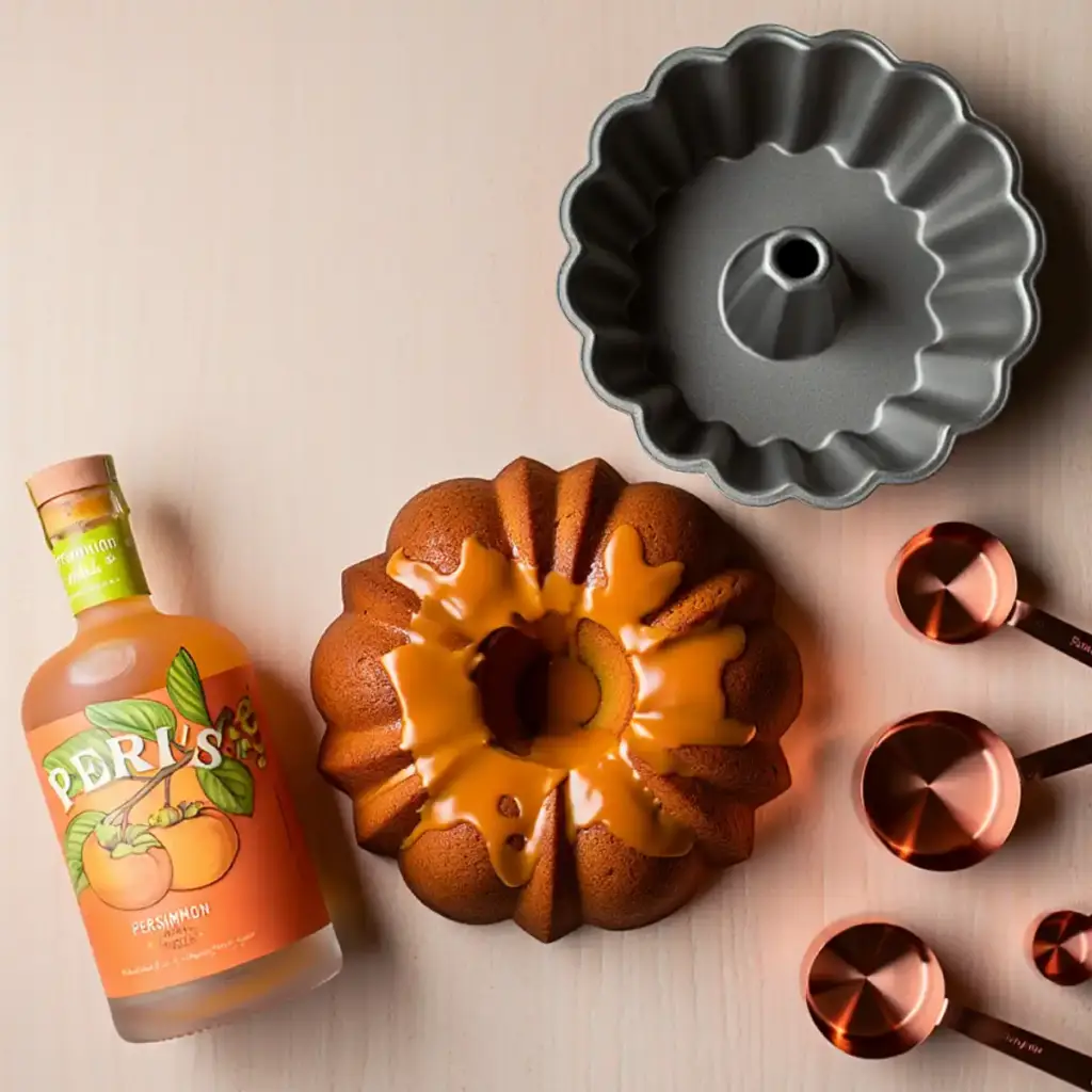 Peri's Persimmon Spiced Rum Cake